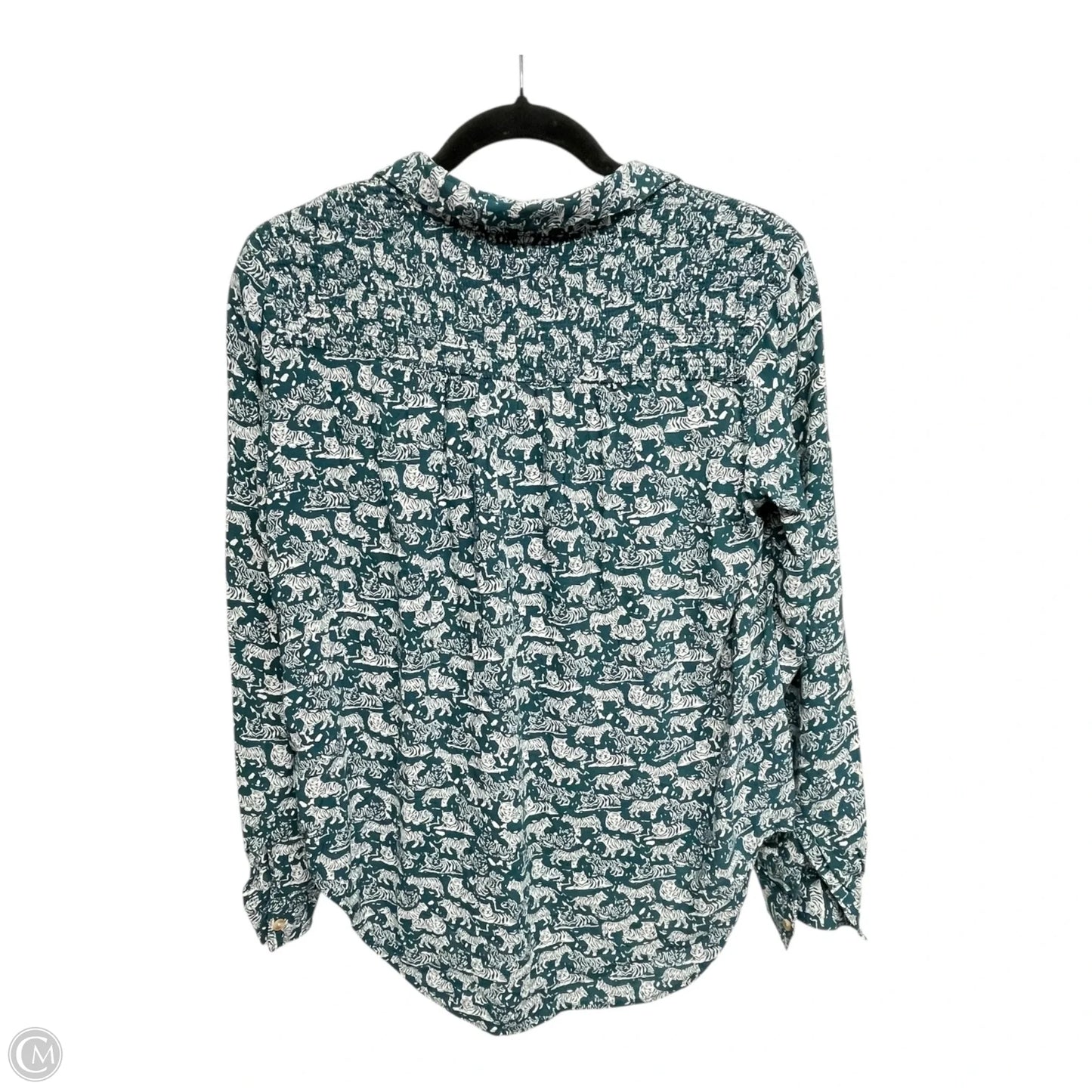 Top Long Sleeve By Maeve In Zebra Print, Size: S