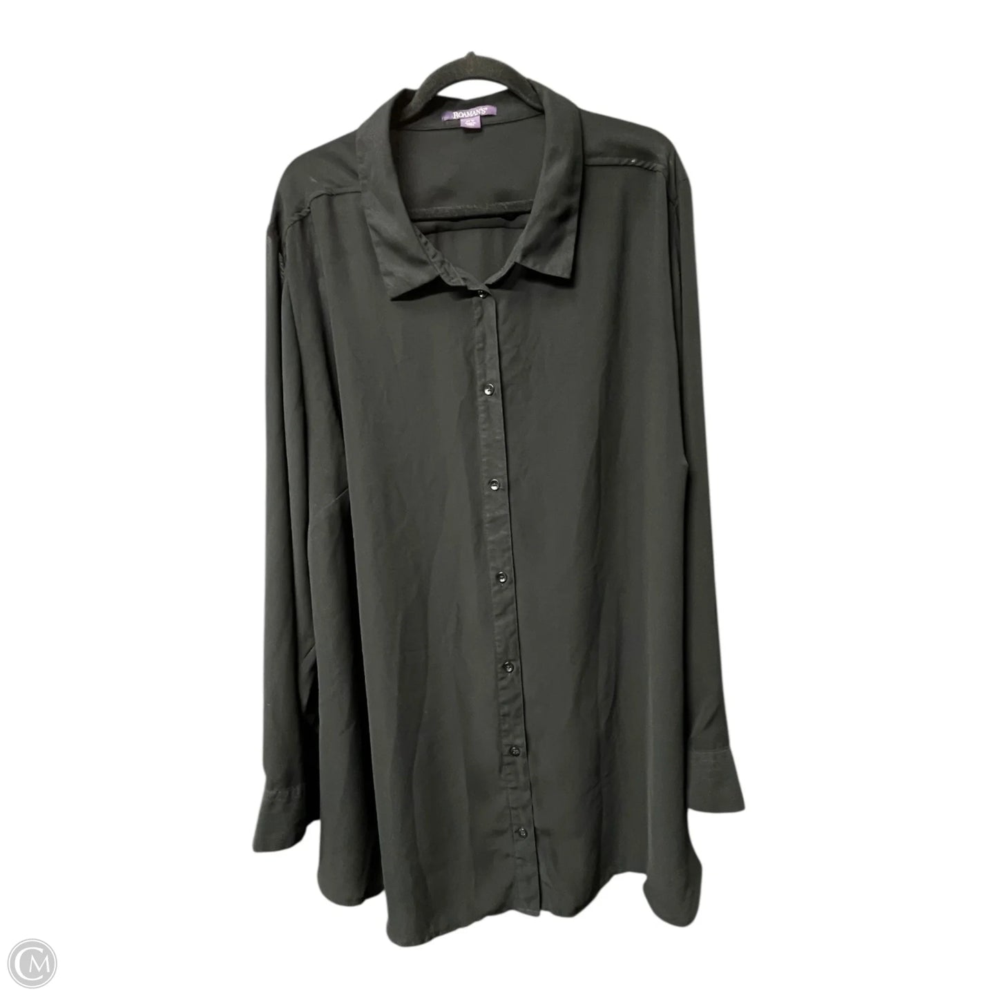 Top 3/4 Sleeve By Catherines In Black, Size: 3x