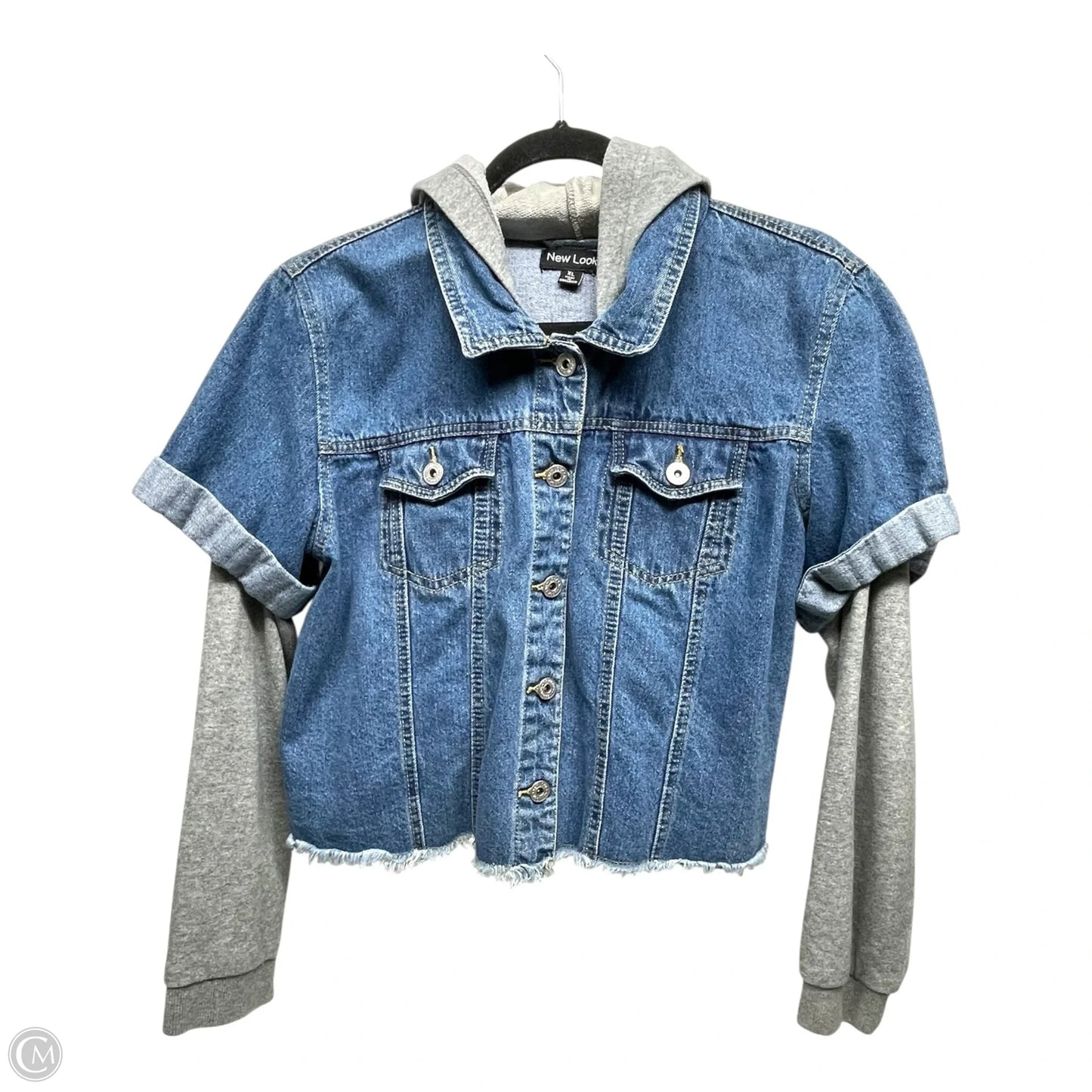 Jacket Denim By New Look In Blue Denim, Size: Xl