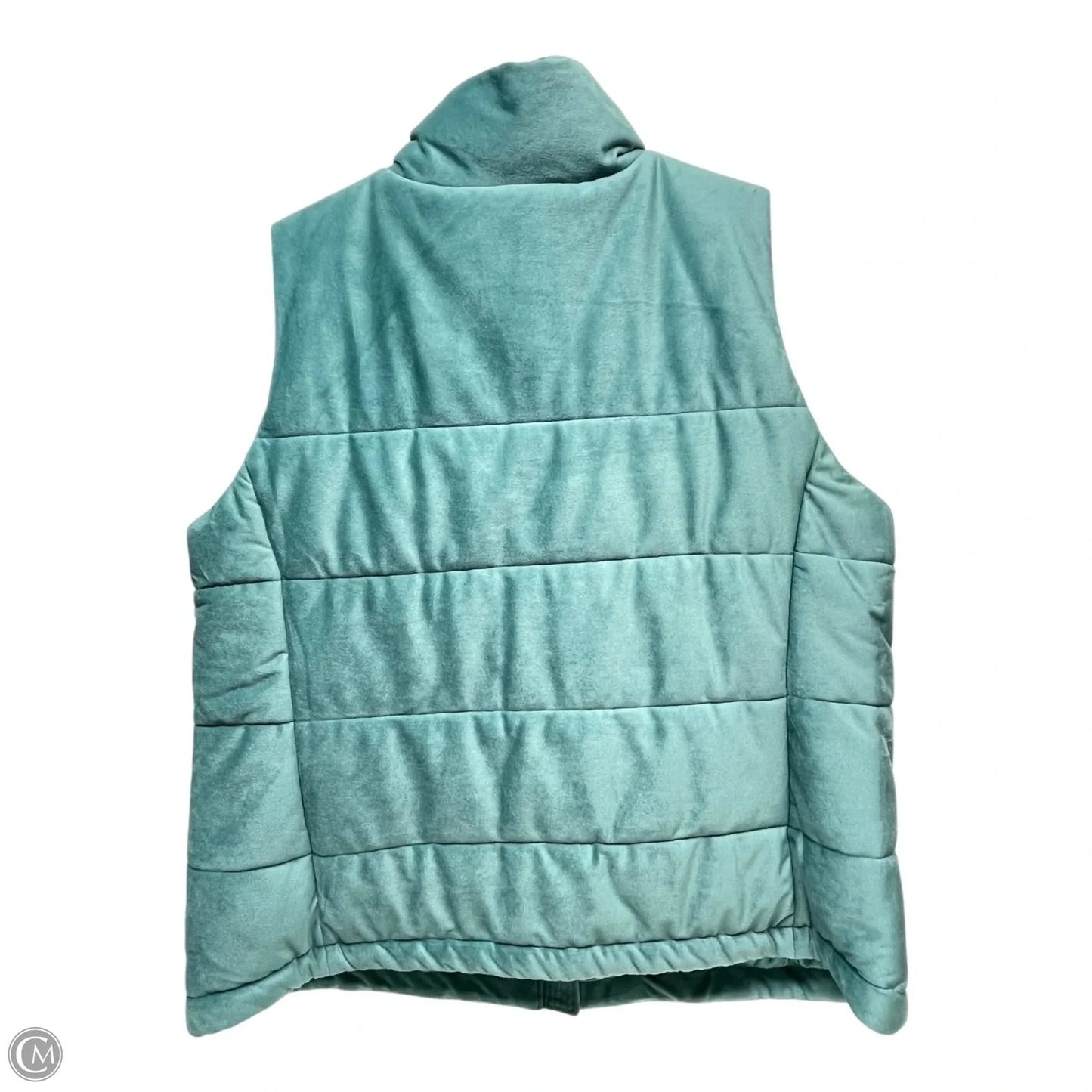 Vest Puffer & Quilted By Isaac Mizrahi Live Qvc In Teal, Size: 1x