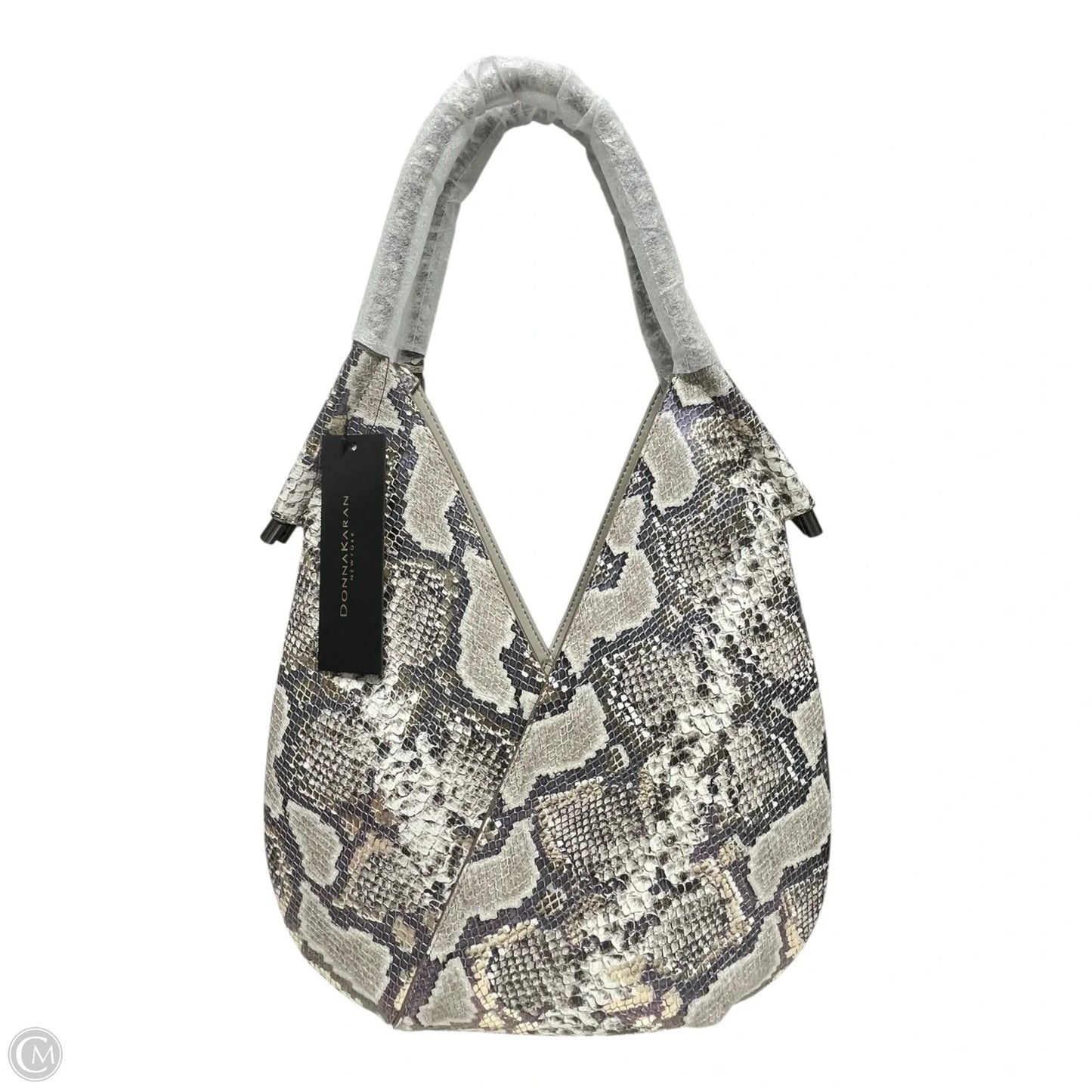 Handbag Leather By Donna Karan, Size: Large
