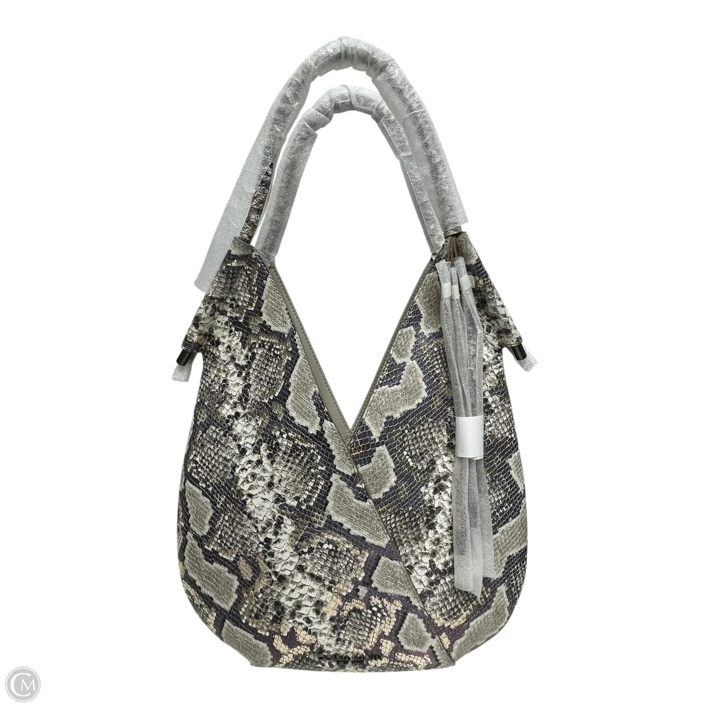 Handbag Leather By Donna Karan, Size: Large