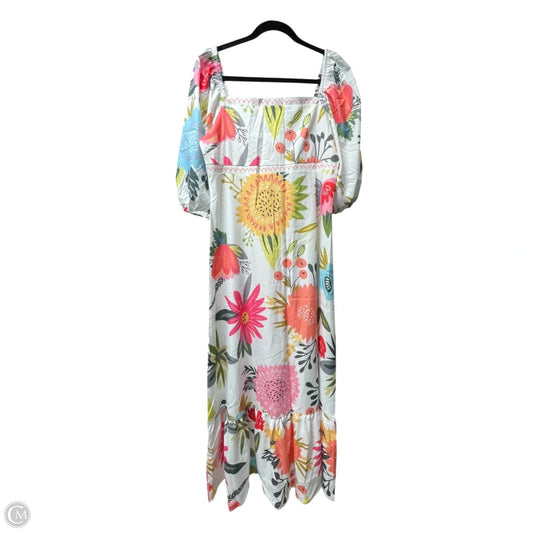 Dress Casual Maxi By Amazon Essentials In Floral Print, Size: L