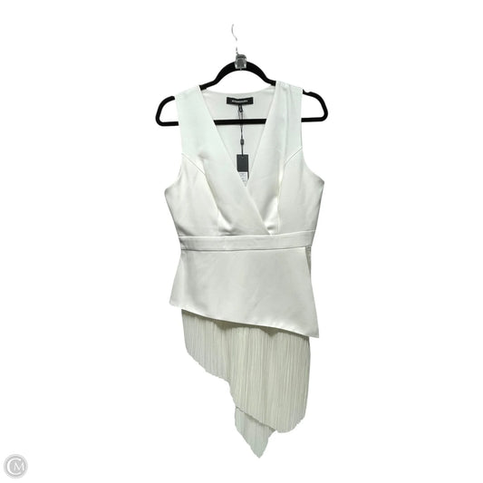 Top Sleeveless By Bcbgmaxazria In White, Size: S