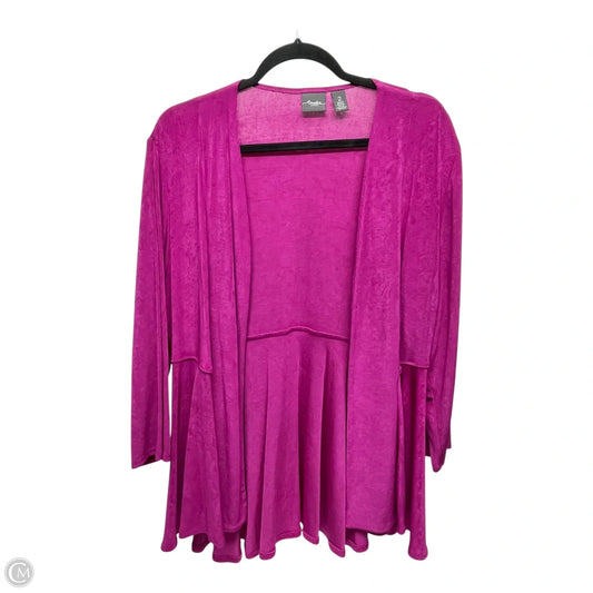 Cardigan By Chicos In Pink, Size: L