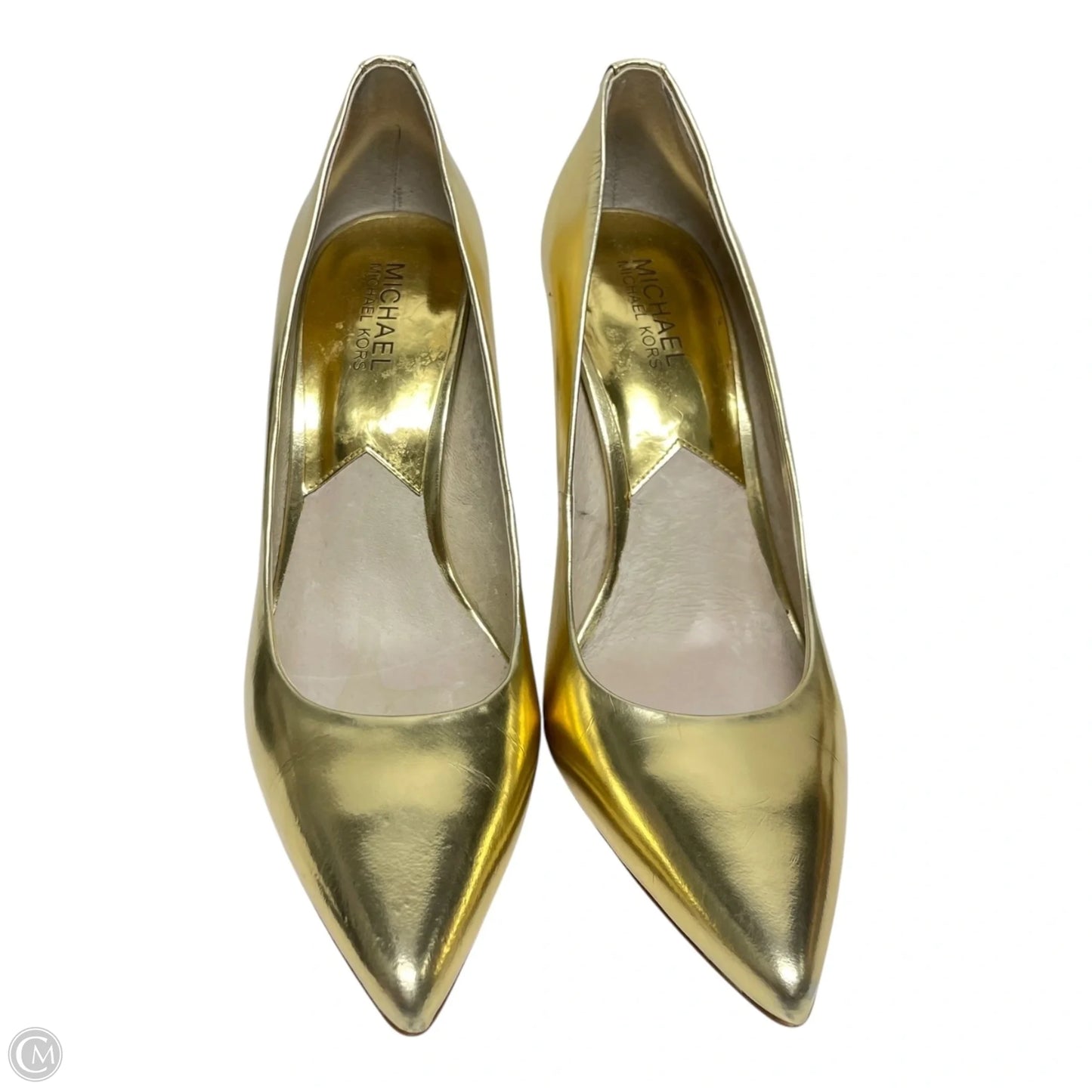 Shoes Heels Stiletto By Michael By Michael Kors In Gold, Size: 8.5