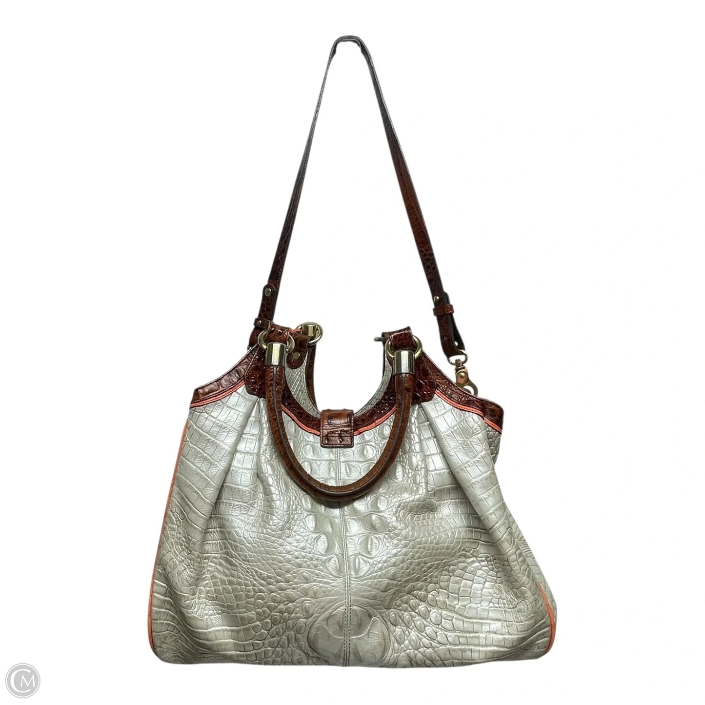 Handbag Designer By Brahmin, Size: Large