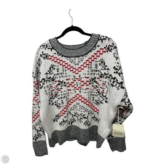 Sweater By Ana In Black & White, Size: L