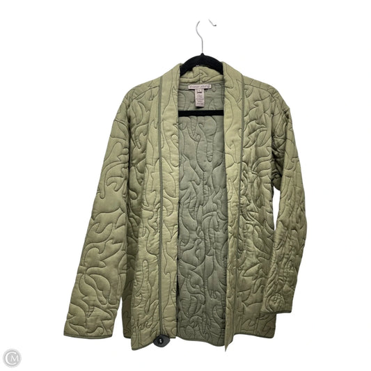 Jacket Puffer & Quilted By Sharon Young In Green, Size: L