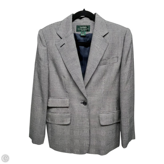 Blazer By Lauren By Ralph Lauren In Black & White, Size: 6p