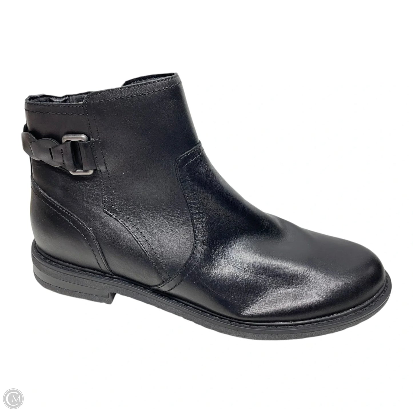 Boots Ankle Flats By Earth In Black, Size: 9.5
