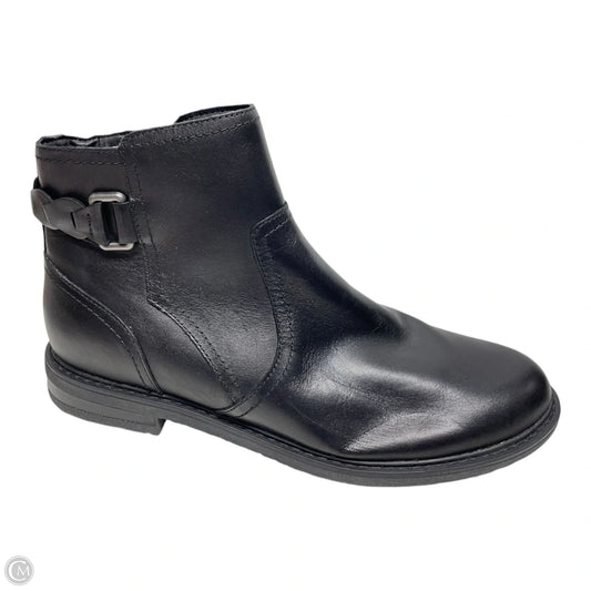 Boots Ankle Flats By Earth In Black, Size: 9.5