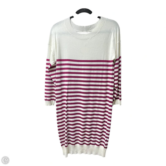 Dress Sweater By Pink Blush In Maroon, Size: L