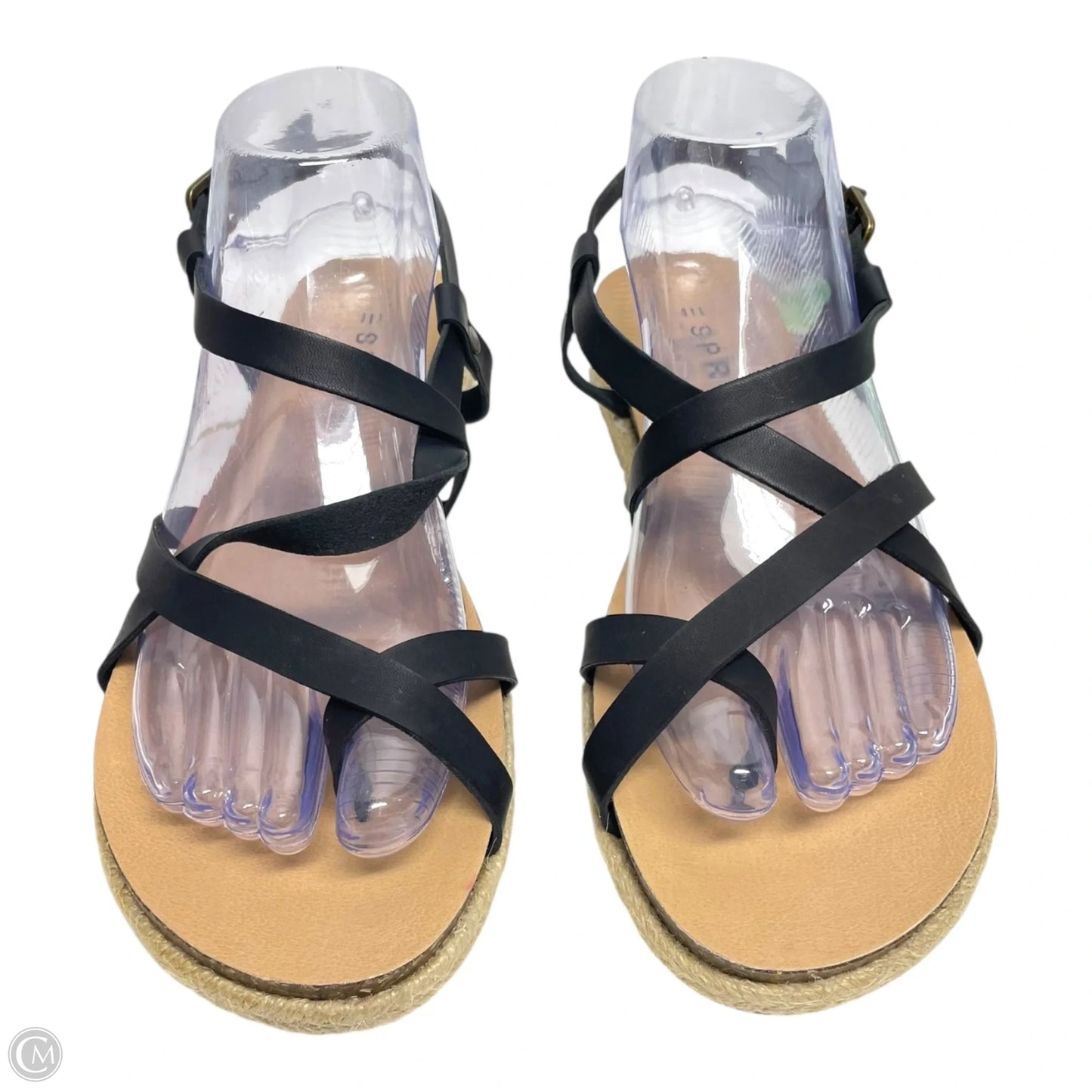 Sandals Flats By Esprit In Black, Size: 7.5