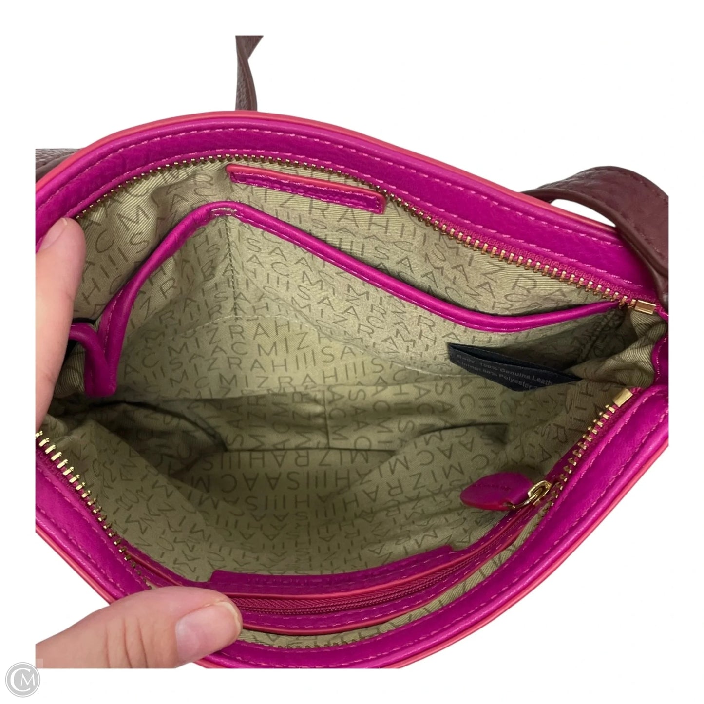 Crossbody Leather By Isaac Mizrahi, Size: Small