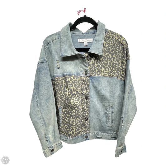 Jacket Denim By Cato In Blue Denim, Size: 2x