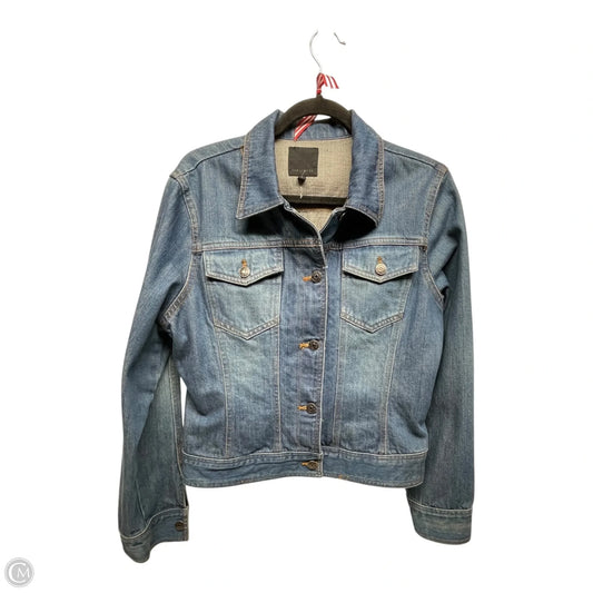 Jacket Denim By Limited In Blue Denim, Size: L