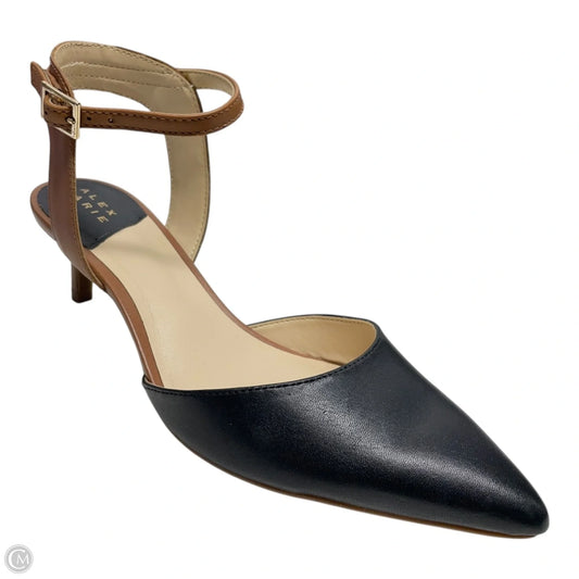 Shoes Heels Kitten By Alex Marie In Black & Tan, Size: 6