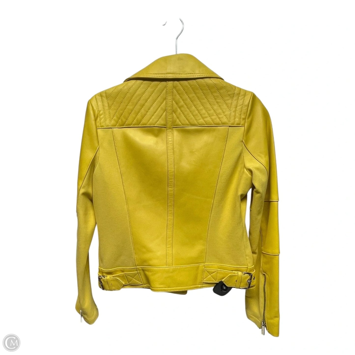 Jacket Moto By Michael By Michael Kors In Yellow, Size: S