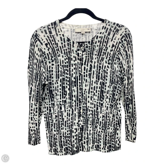 Cardigan By Loft In Blue & White, Size: S