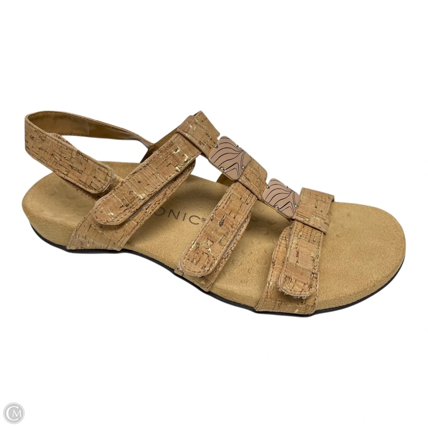 Sandals Flats By Vionic In Tan, Size: 8.5