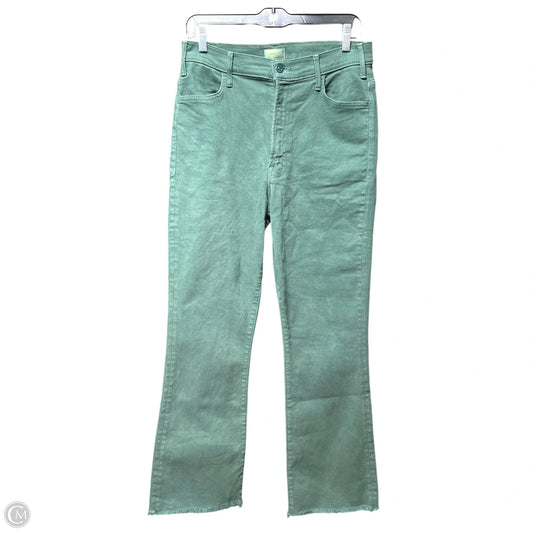 Jeans Cropped By Mother In Green, Size: 12