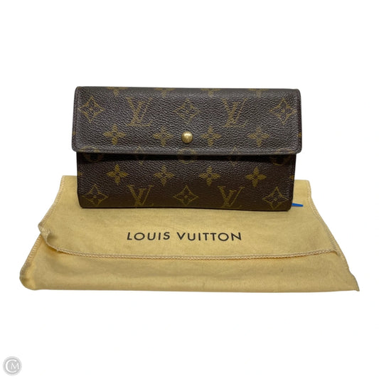 Wallet Luxury Designer By Louis Vuitton, Size: Large