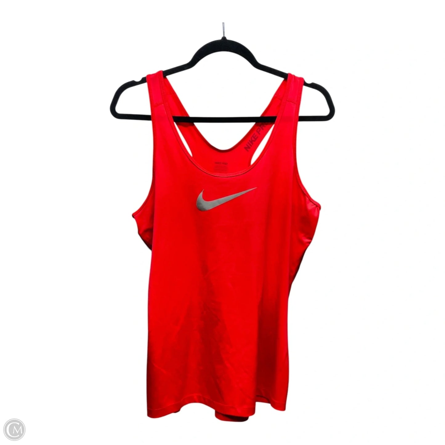 Athletic Tank Top By Nike Apparel In Orange, Size: L