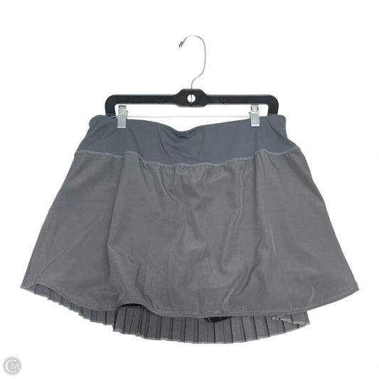 Athletic Skort By Baleaf In Grey, Size: 2x