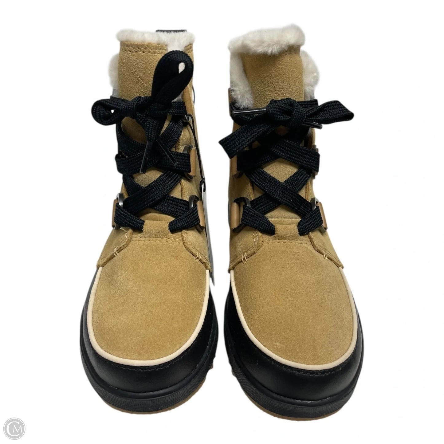 Boots Rain By Sorel In Black & Tan, Size: 7