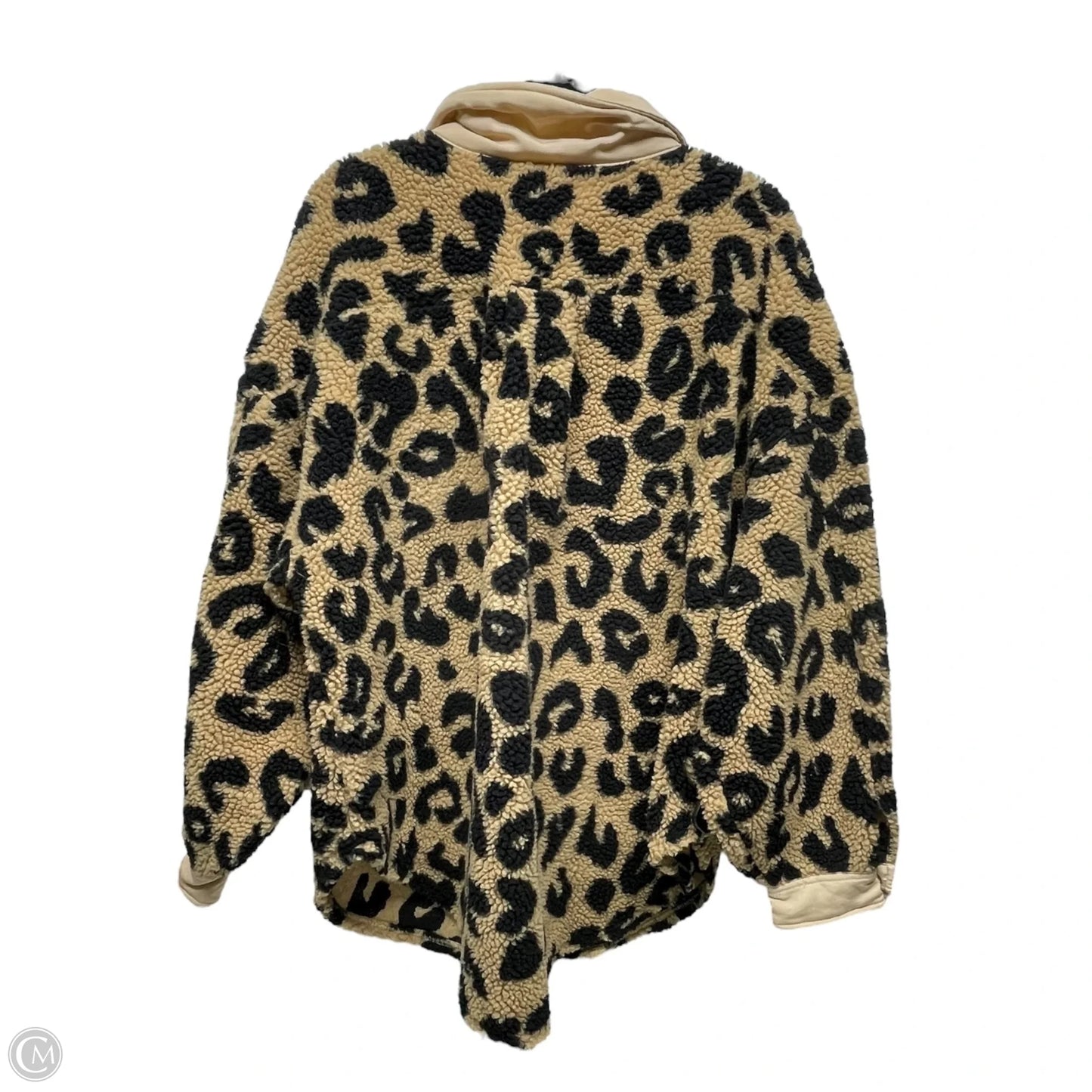 Jacket Faux Fur & Sherpa By Bibi In Animal Print, Size: Xl