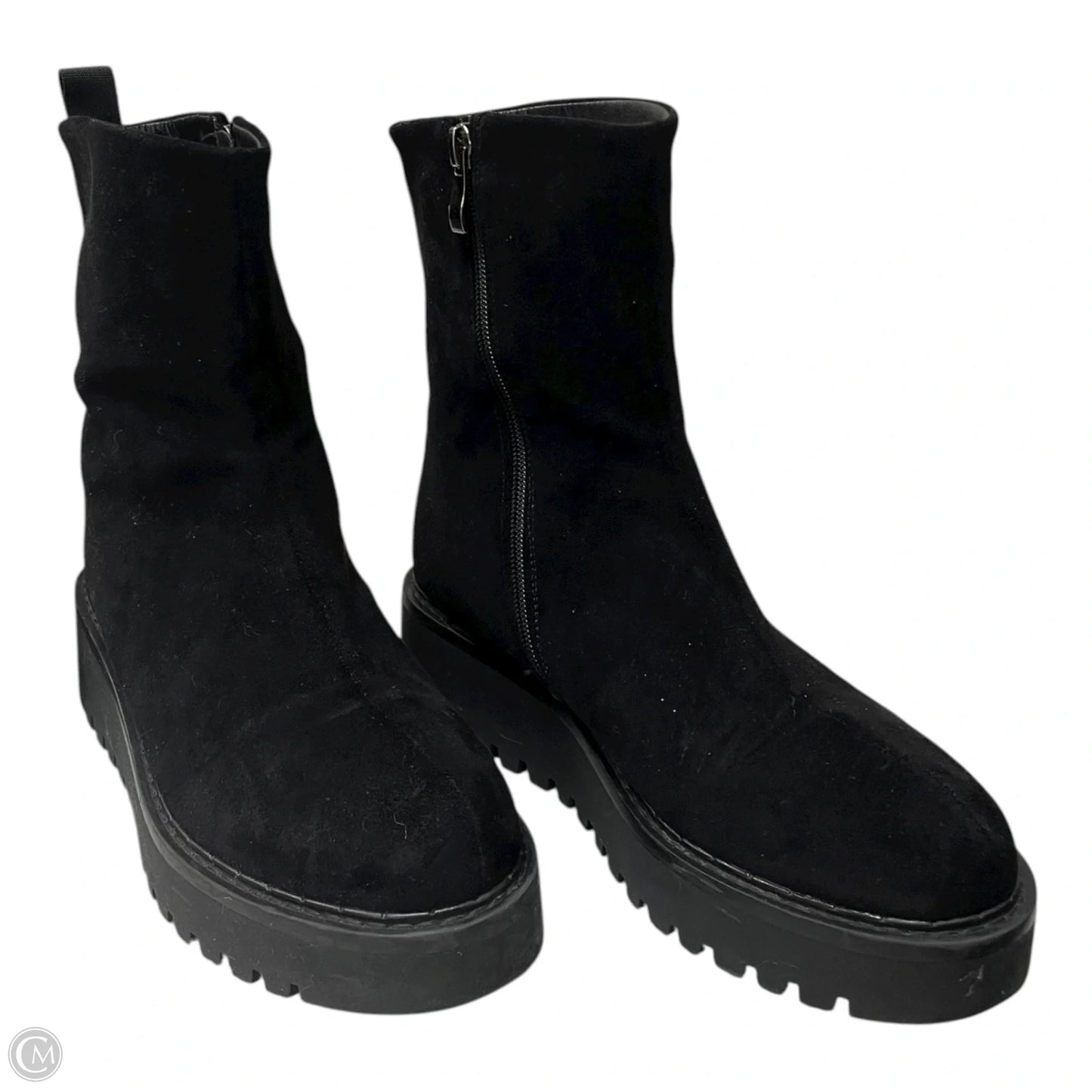 Boots Combat By AZURA -  In Black, Size: 8