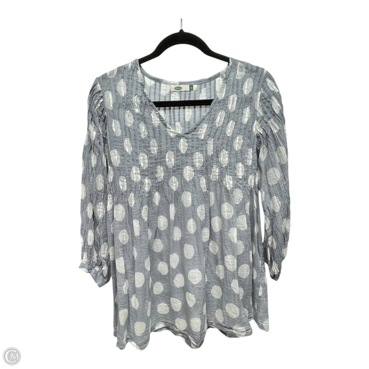 Top 3/4 Sleeve By DOLMA In Polkadot Pattern, Size: S