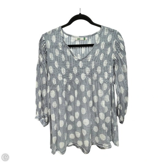 Top 3/4 Sleeve By DOLMA In Polkadot Pattern, Size: S