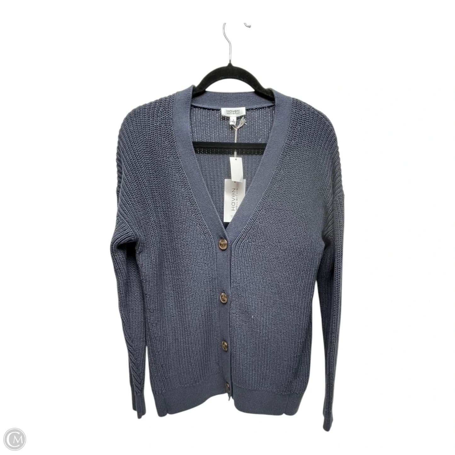 Sweater Cardigan By Haven In Grey, Size: S