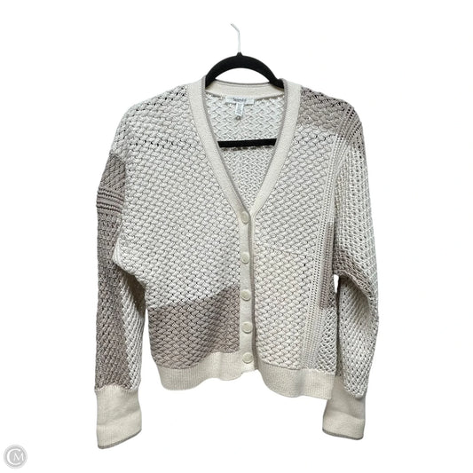 Sweater Cardigan By Splendid In Cream & Tan, Size: Xs