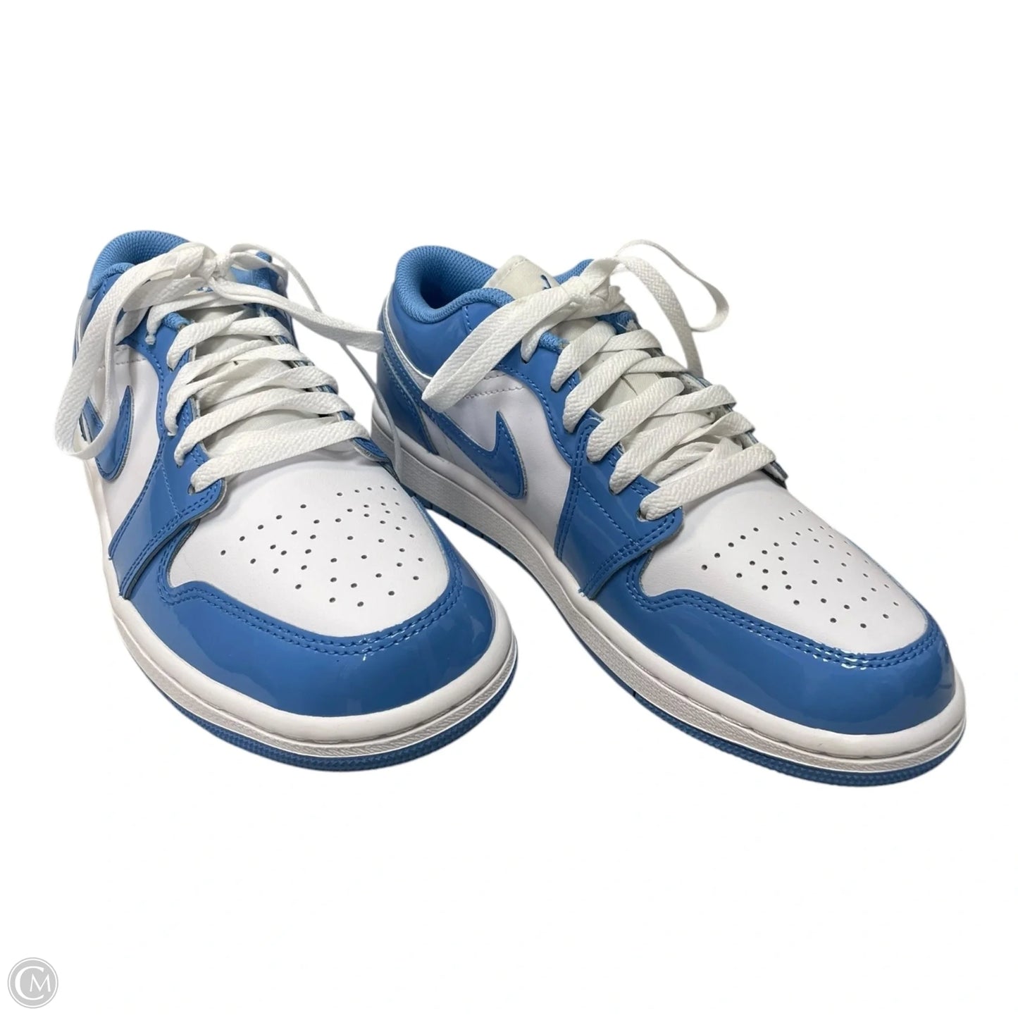 Shoes Luxury Designer By Jordan In Blue & White, Size: 8.5