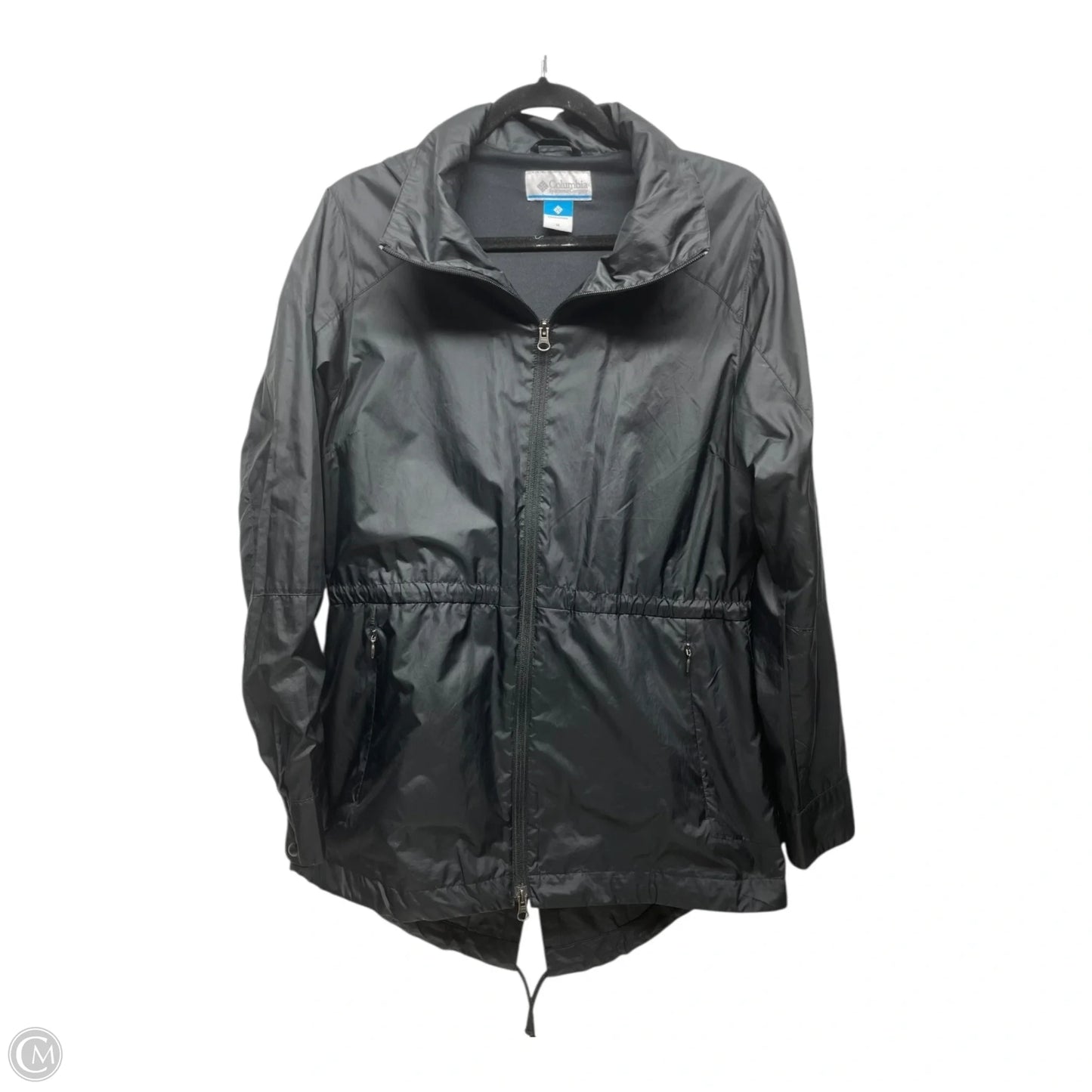 Jacket Windbreaker By Columbia In Black, Size: M