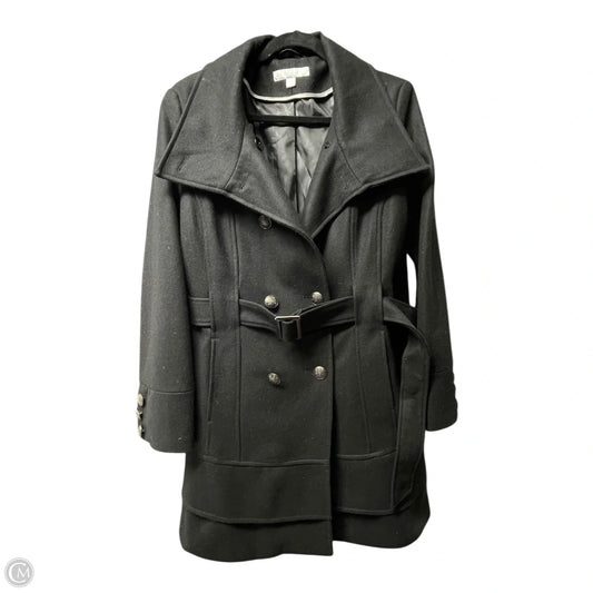 Coat Wool By New York And Co In Black, Size: L