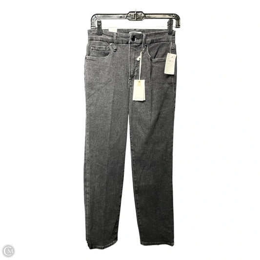 Jeans Straight By Good American In Black Denim, Size: 6