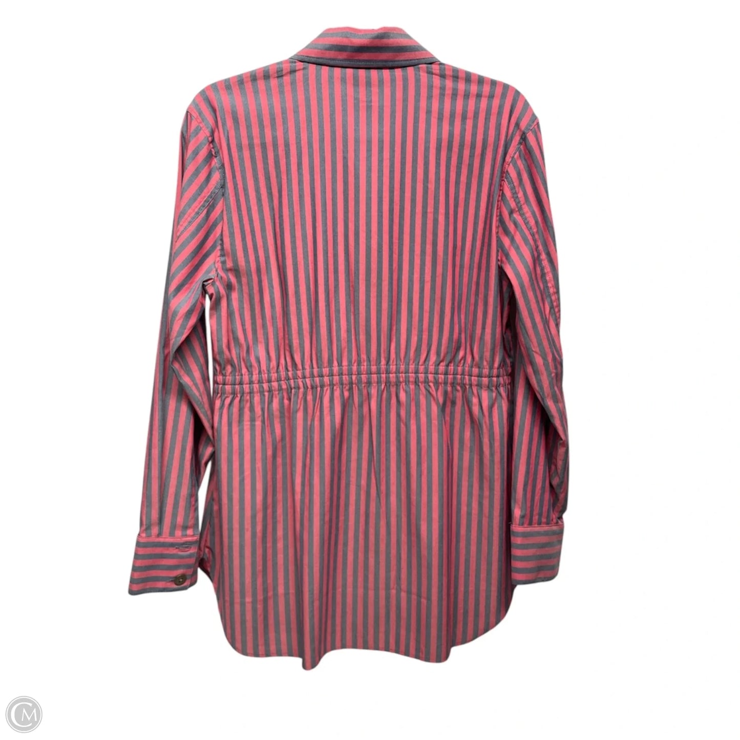 Top Long Sleeve By Cabi In Grey & Red, Size: M