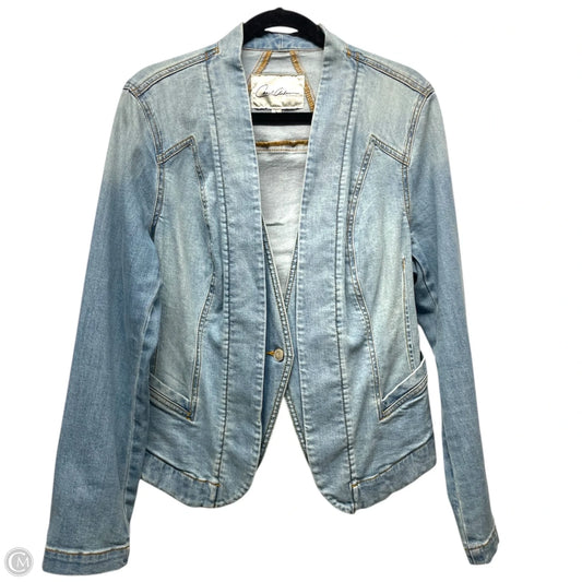Jacket Denim By Cabi In Blue Denim, Size: L
