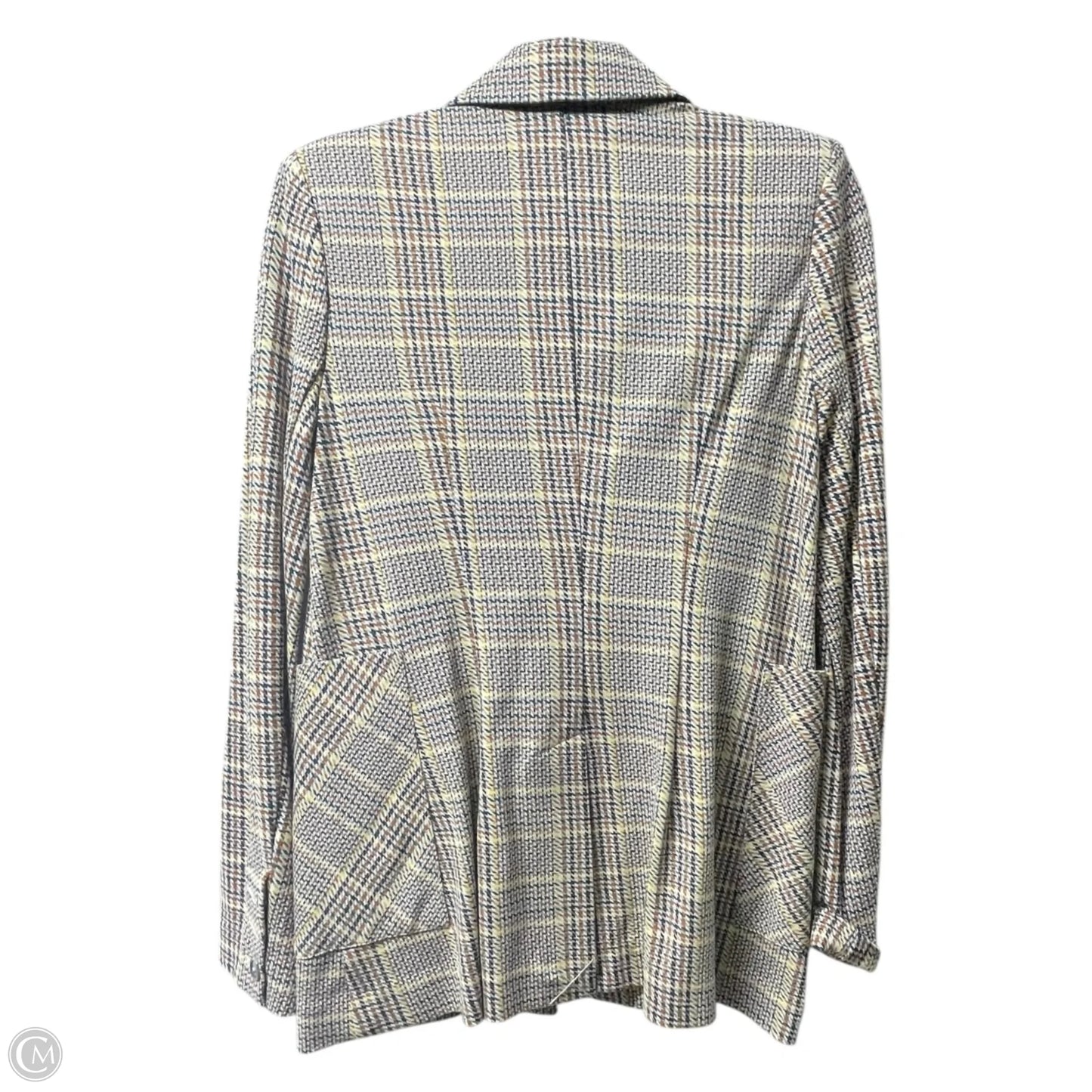 Blazer By Cabi In Plaid Pattern, Size: 4