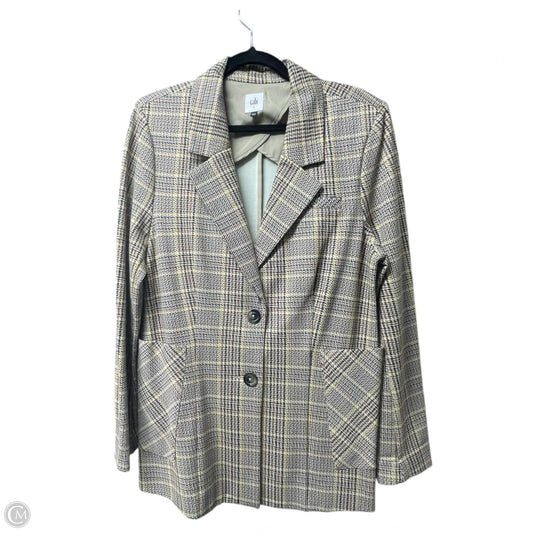 Blazer By Cabi In Plaid Pattern, Size: 14