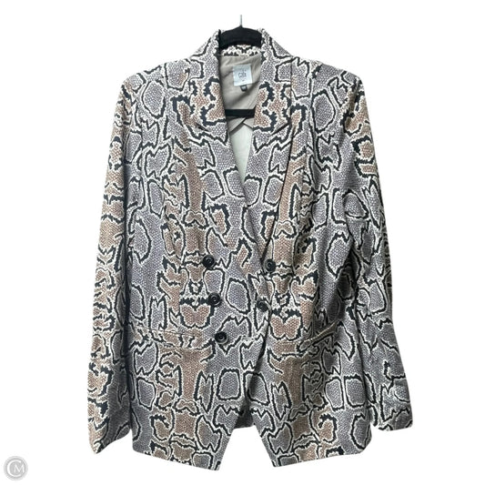 Blazer By Cabi In Snakeskin Print, Size: 14