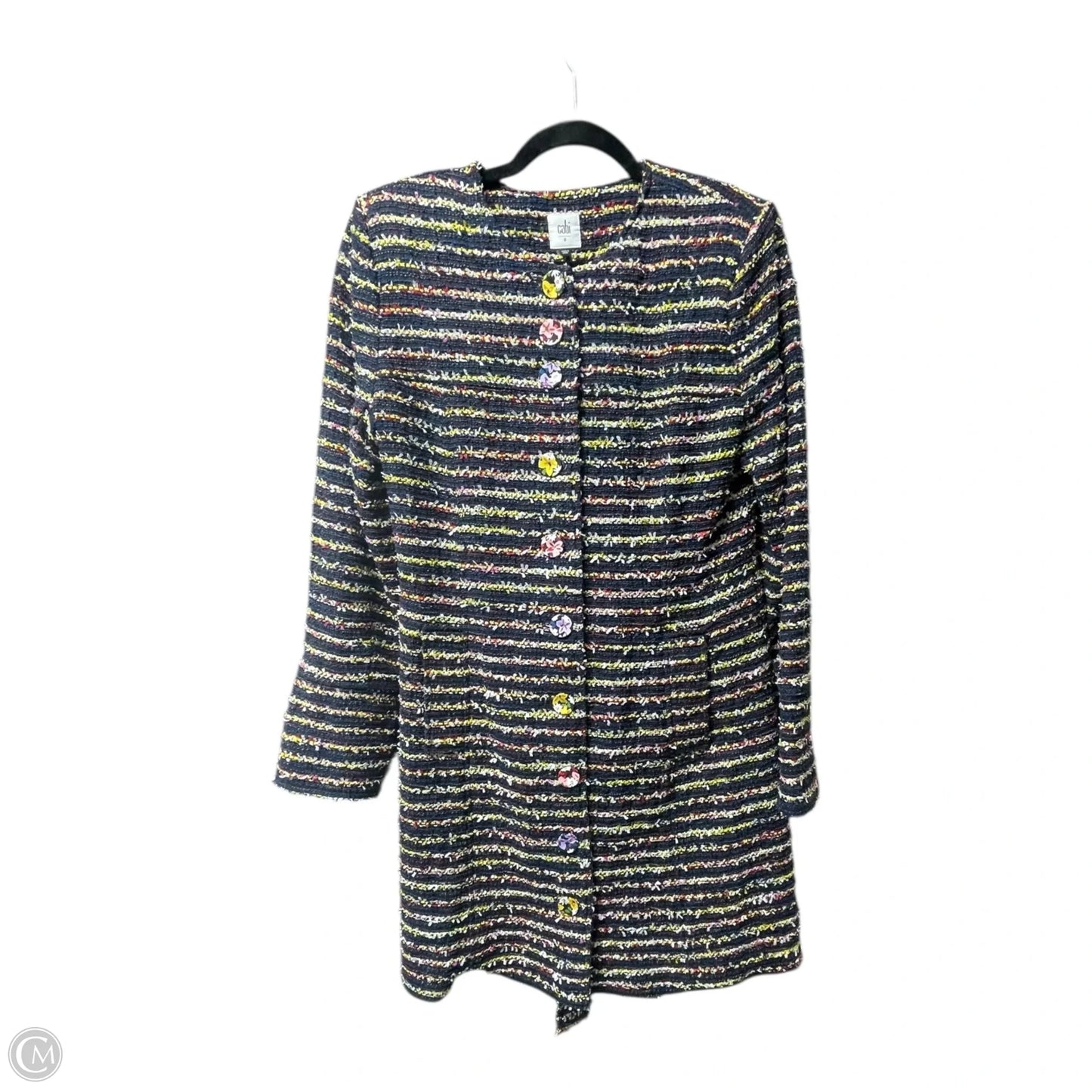 Coat Trench Coat By Cabi In Navy, Size: 8