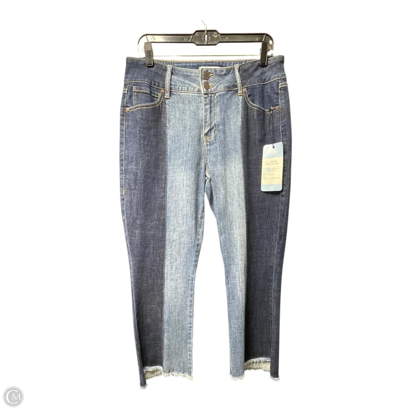 Jeans Cropped By Cabi In Blue Denim, Size: 10