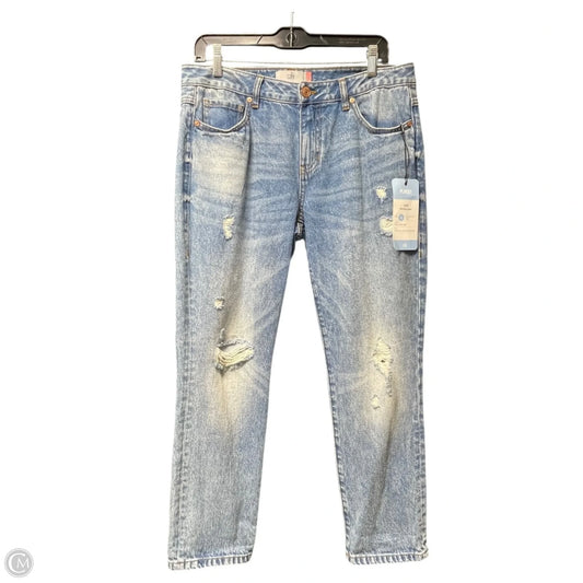 Jeans Straight By Cabi In Blue Denim, Size: 6