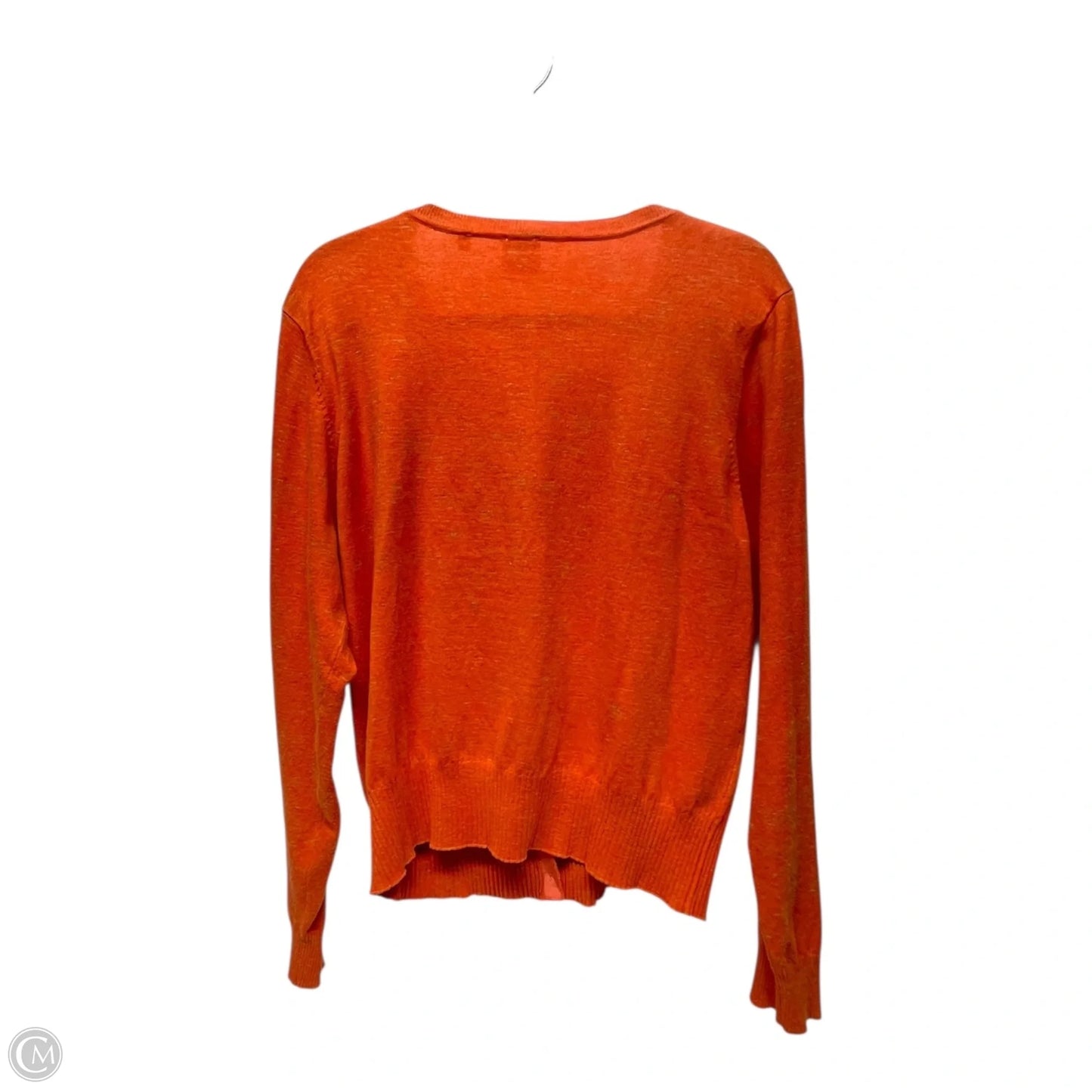 Sweater Cardigan By Cabi In Orange, Size: Xl