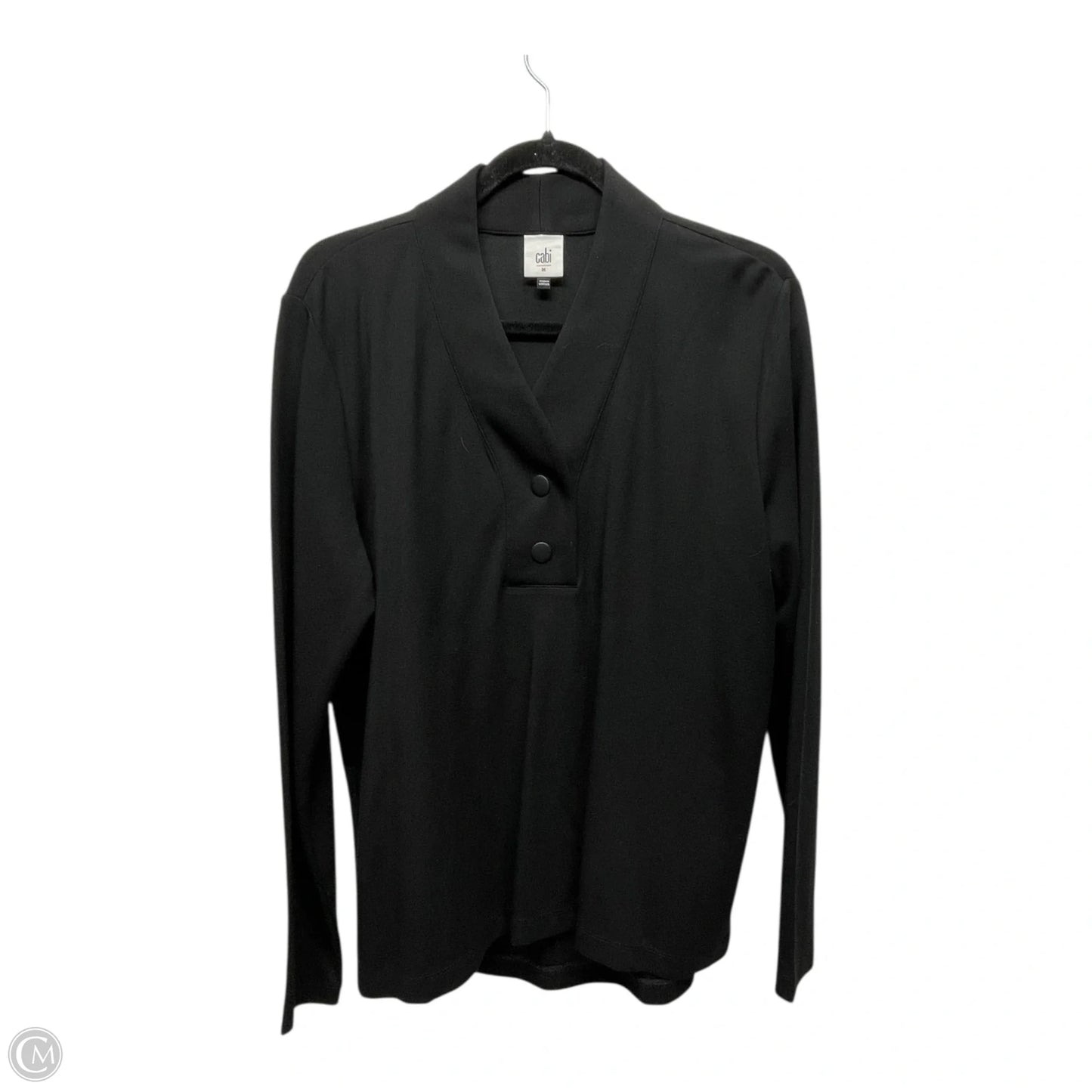 Top Long Sleeve By Cabi In Black, Size: M